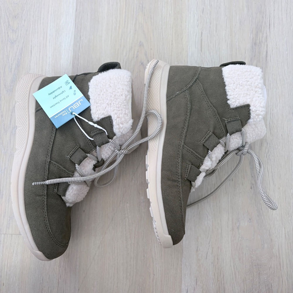 JBU by Jambu Freeze Olive Green Faux Fur Lined Winter Boots Womens 6.5M - Picture 3 of 7